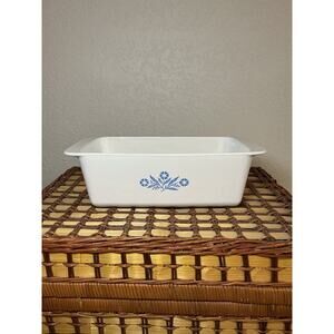 VTG EUC Corning Ware Blue CORNFLOWER Bread Meat Loaf Pan P-315B 9x5x 3” 2qt